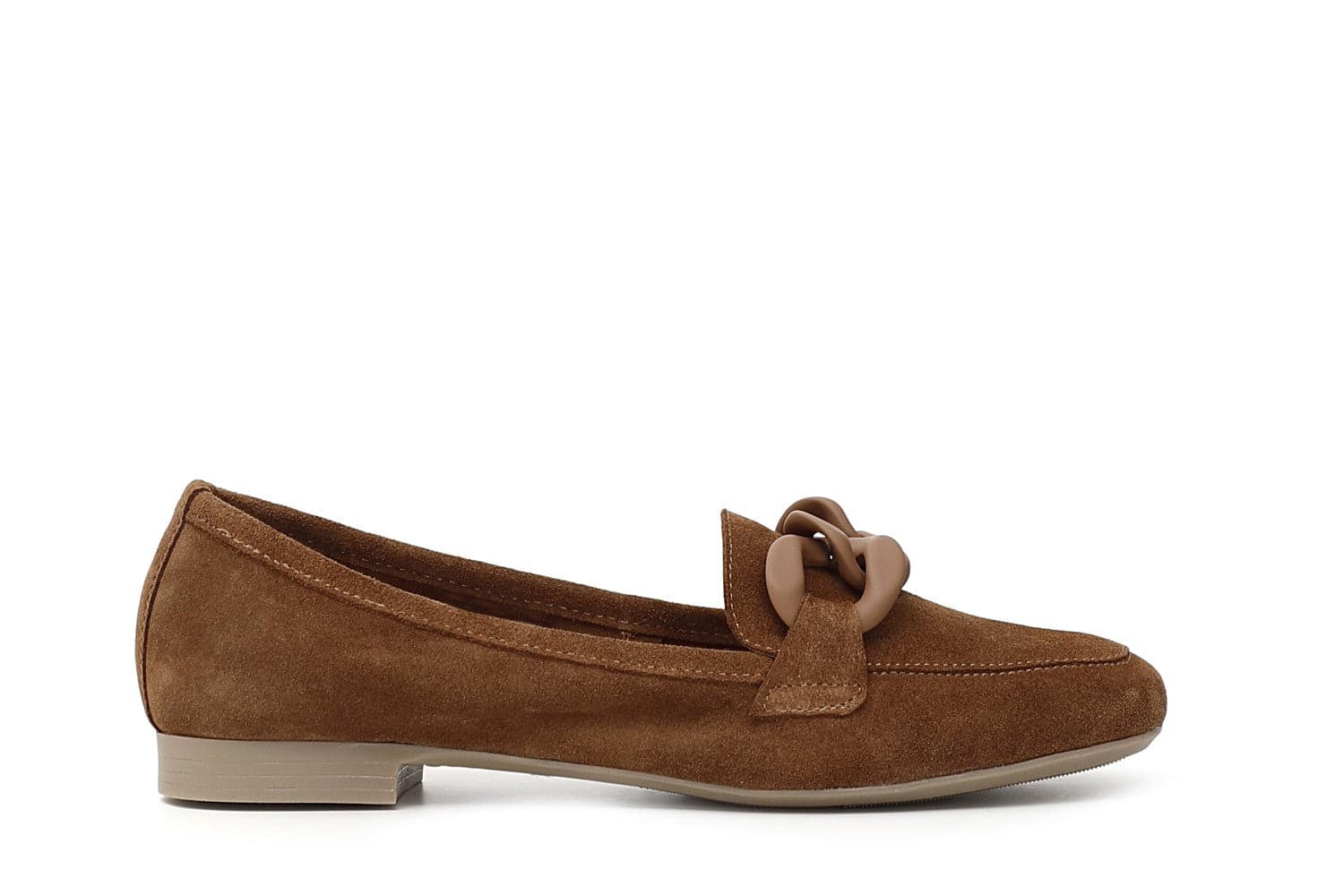 MOCASSINI IN PELLE SCAMOSCIATA CON CATENA in Loafer e mocassini 3A Moda Mare Sport - Bellaria Igea Marina, commercioVirtuoso.it
