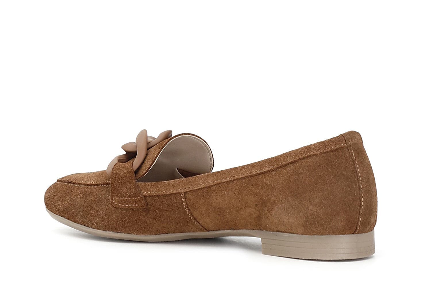 MOCASSINI IN PELLE SCAMOSCIATA CON CATENA in Loafer e mocassini 3A Moda Mare Sport - Bellaria Igea Marina, commercioVirtuoso.it
