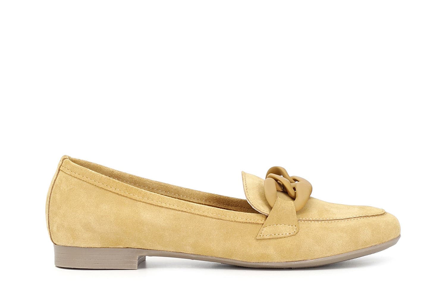 MOCASSINI IN PELLE SCAMOSCIATA CON CATENA in Loafer e mocassini 3A Moda Mare Sport - Bellaria Igea Marina, commercioVirtuoso.it