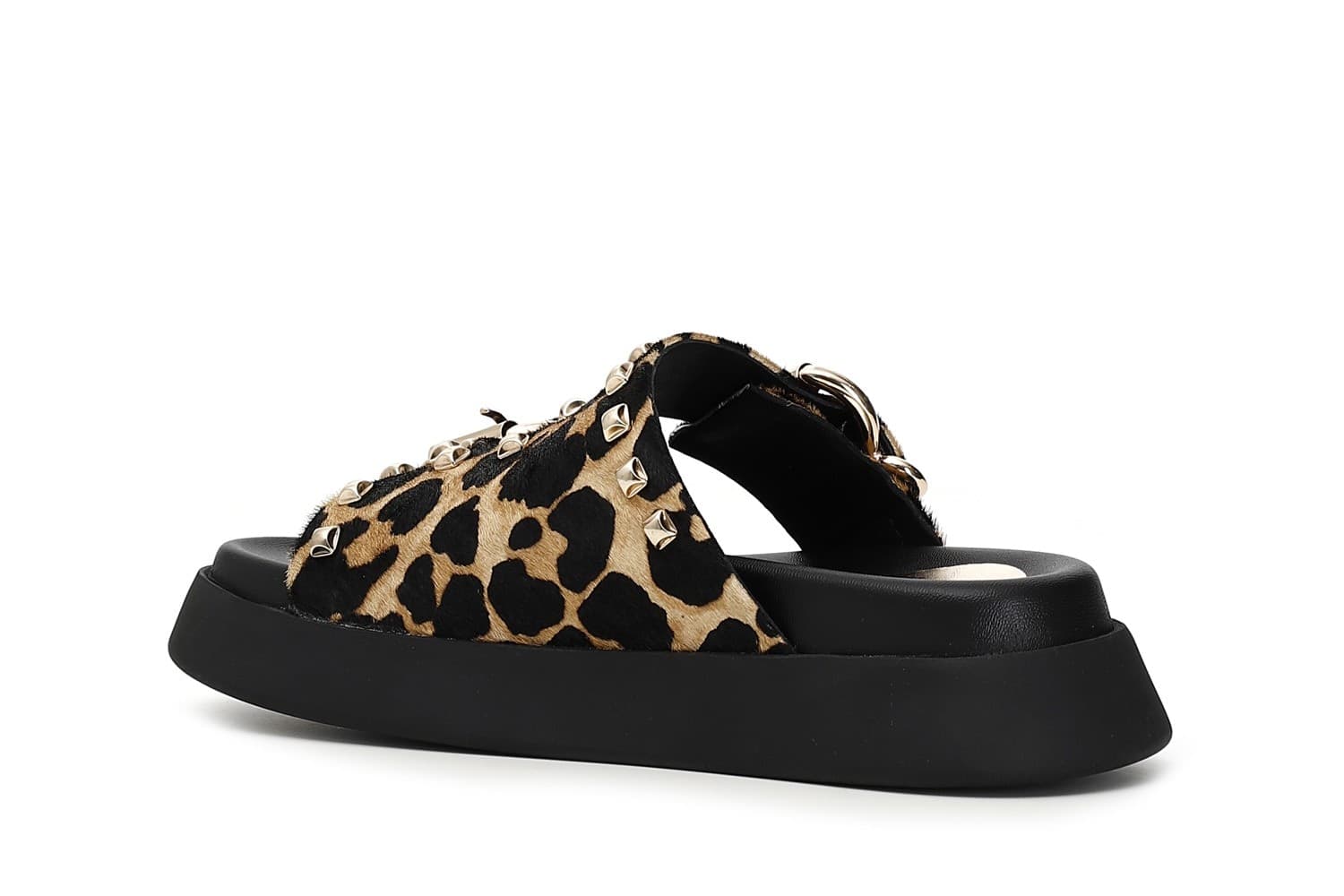 CIABATTE 2 FIBBIE IN PELLE CON PELO in Pantofole 3A Moda Mare Sport - Bellaria Igea Marina, commercioVirtuoso.it