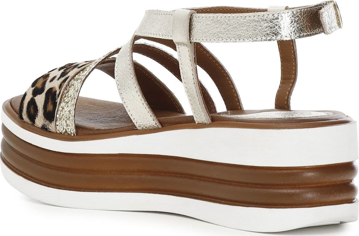 SANDALO INCROCIO IN GLITTER E CAVALLINO in Sandali moda 3A Moda Mare Sport - Bellaria Igea Marina, commercioVirtuoso.it