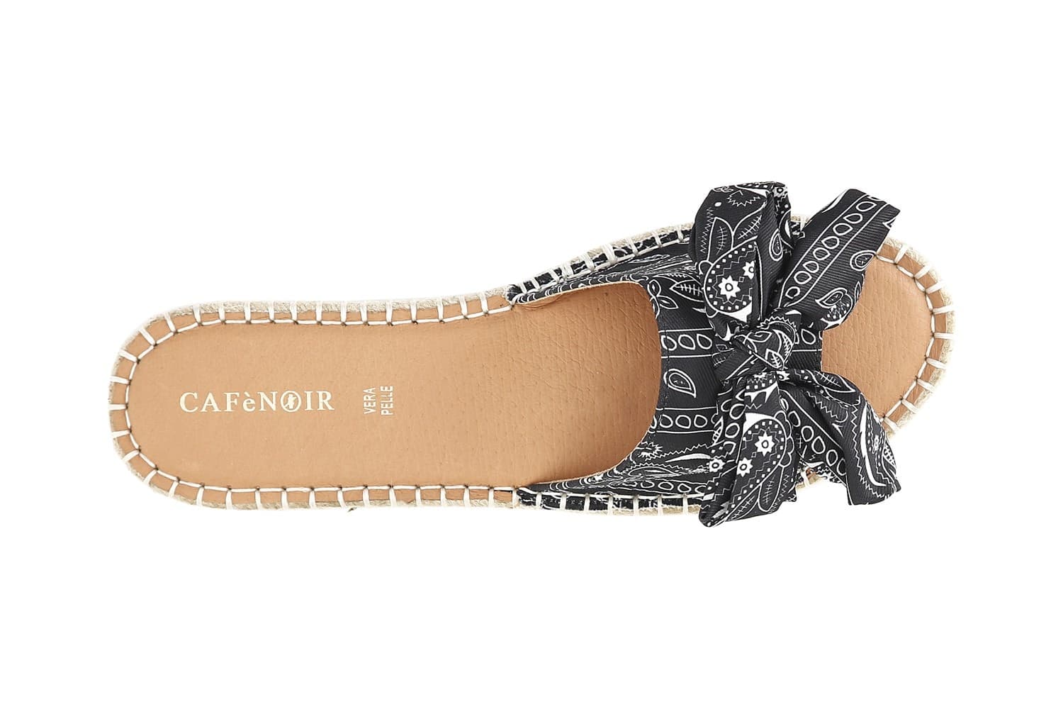 CIABATTA IN TESSUTO FANTASIA SU FONDO CORDA in Pantofole 3A Moda Mare Sport - Bellaria Igea Marina, commercioVirtuoso.it