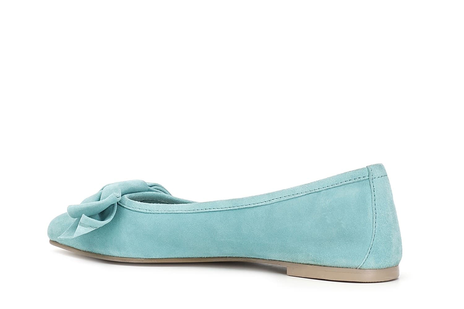 BALLERINA IN PELLE SCAMOSCIATA CON FIOCCO in Ballerine 3A Moda Mare Sport - Bellaria Igea Marina, commercioVirtuoso.it
