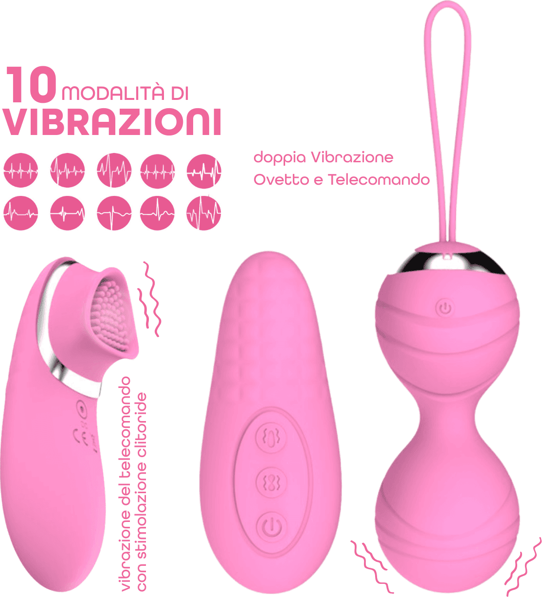 Ovetto Vibrante con Telecomando Palline Vaginali Vibranti Stimolatore Clitorideo in Vibratori proiettile e ovuli vibranti Do You Erotic - Napoli, commercioVirtuoso.it