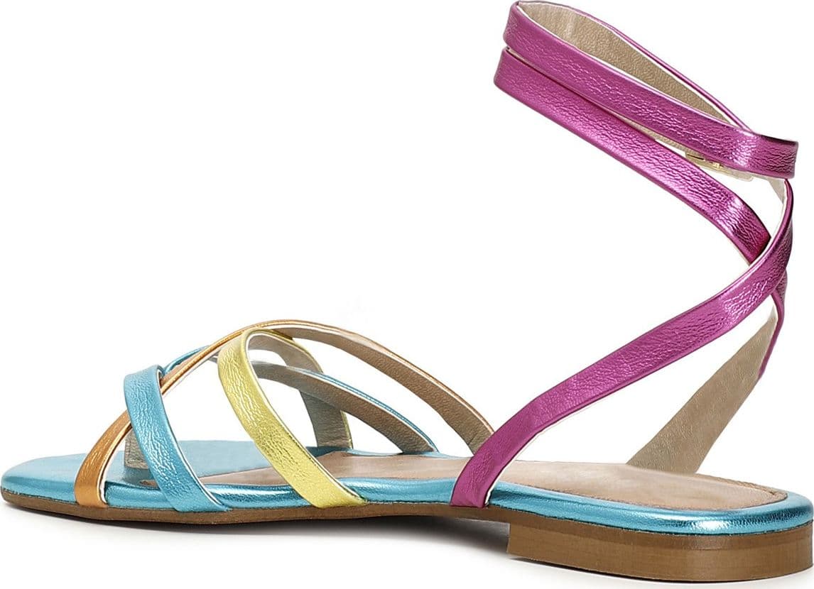 SANDALI IN METALLIZZATO MULTICOLOR in Sandali moda 3A Moda Mare Sport - Bellaria Igea Marina, commercioVirtuoso.it