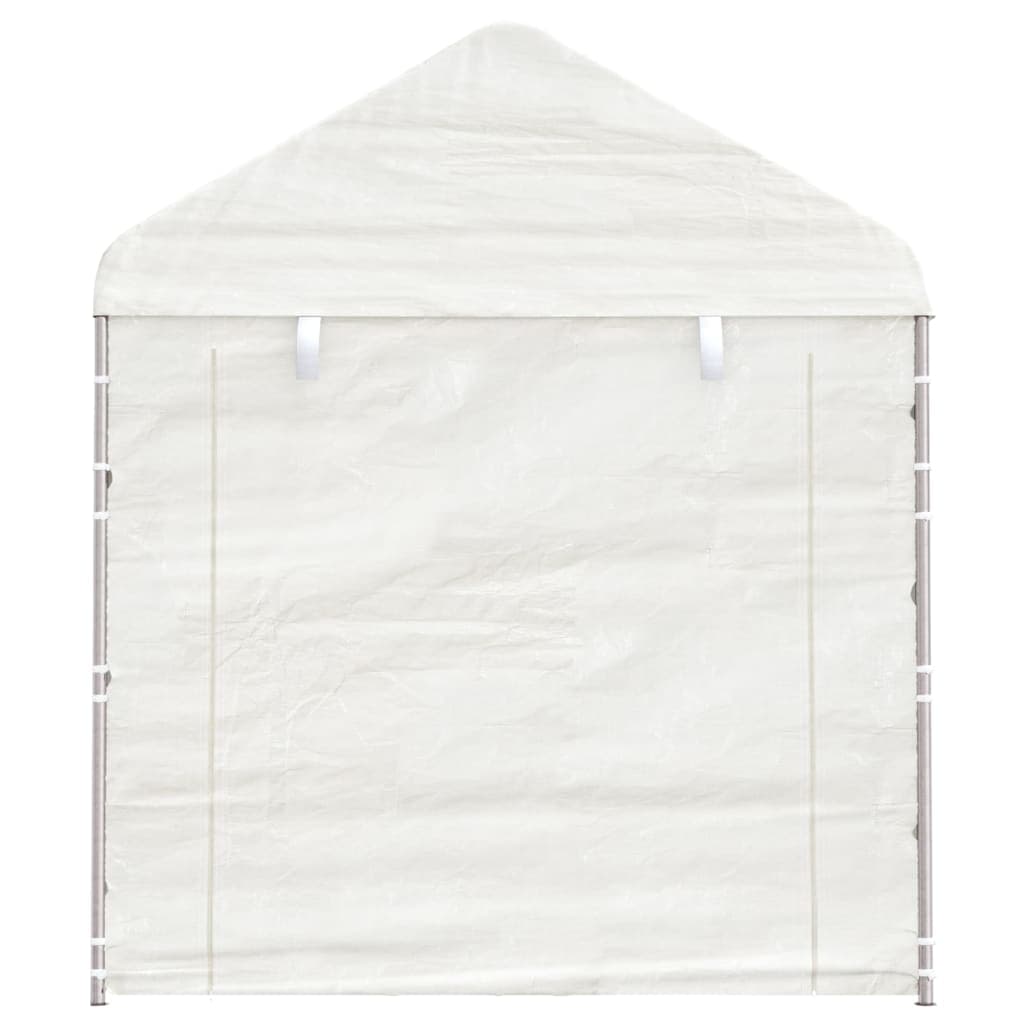 Gazebo con Tetto Bianco in Polietilene Acciaio Zincato 2,28x2,23x2,69 m 2 m in Gazebo Esplodia - Napoli, commercioVirtuoso.it