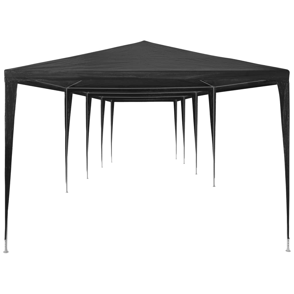 Tenda per Feste in PE Resistente Alla Ruggine Antracite 3x12 m 2 m