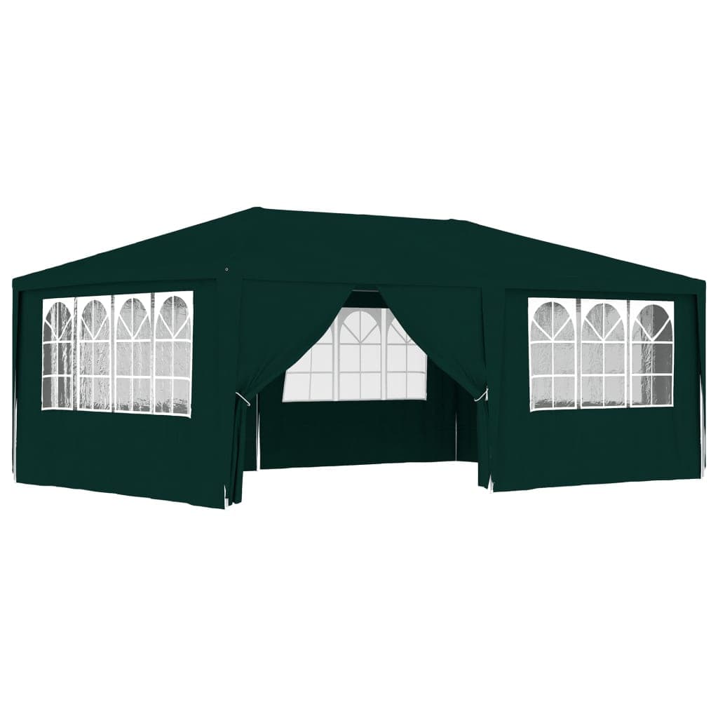 Gazebo Professionale Verde con Pareti Resistente All'acqua 4x6 m 90 g/m² in Gazebo Esplodia - Napoli, commercioVirtuoso.it