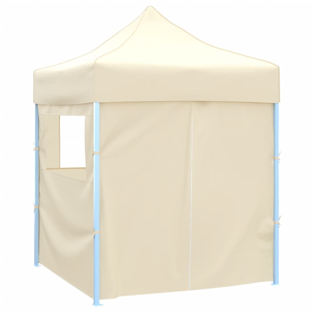 Gazebo Professionale Crema Pieghevole con 4 Pareti Acciaio Crema 2x2m in Gazebo Esplodia - Napoli, commercioVirtuoso.it