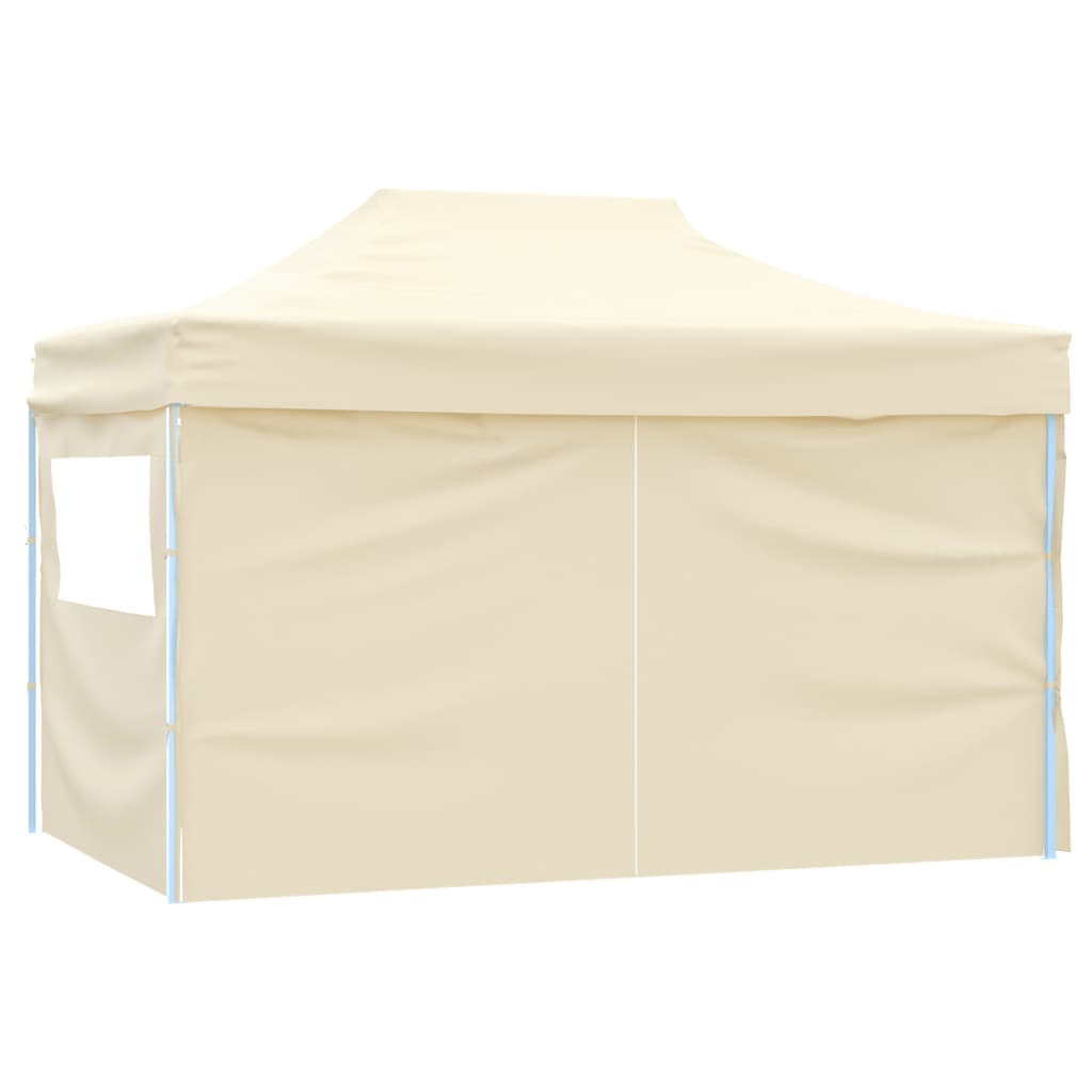 Gazebo Professionale Crema Pieghevole con 4 Pareti Acciaio Resistente 3x4m in Gazebo Esplodia - Napoli, commercioVirtuoso.it