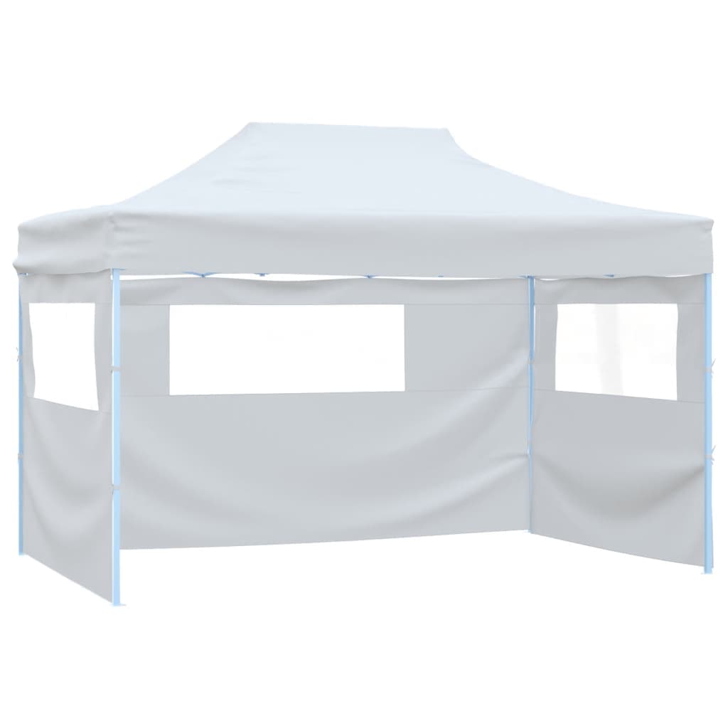 Gazebo Professionale Bianco Design Pieghevole 4 Pareti Acciaio 3x4m in Gazebo Esplodia - Napoli, commercioVirtuoso.it