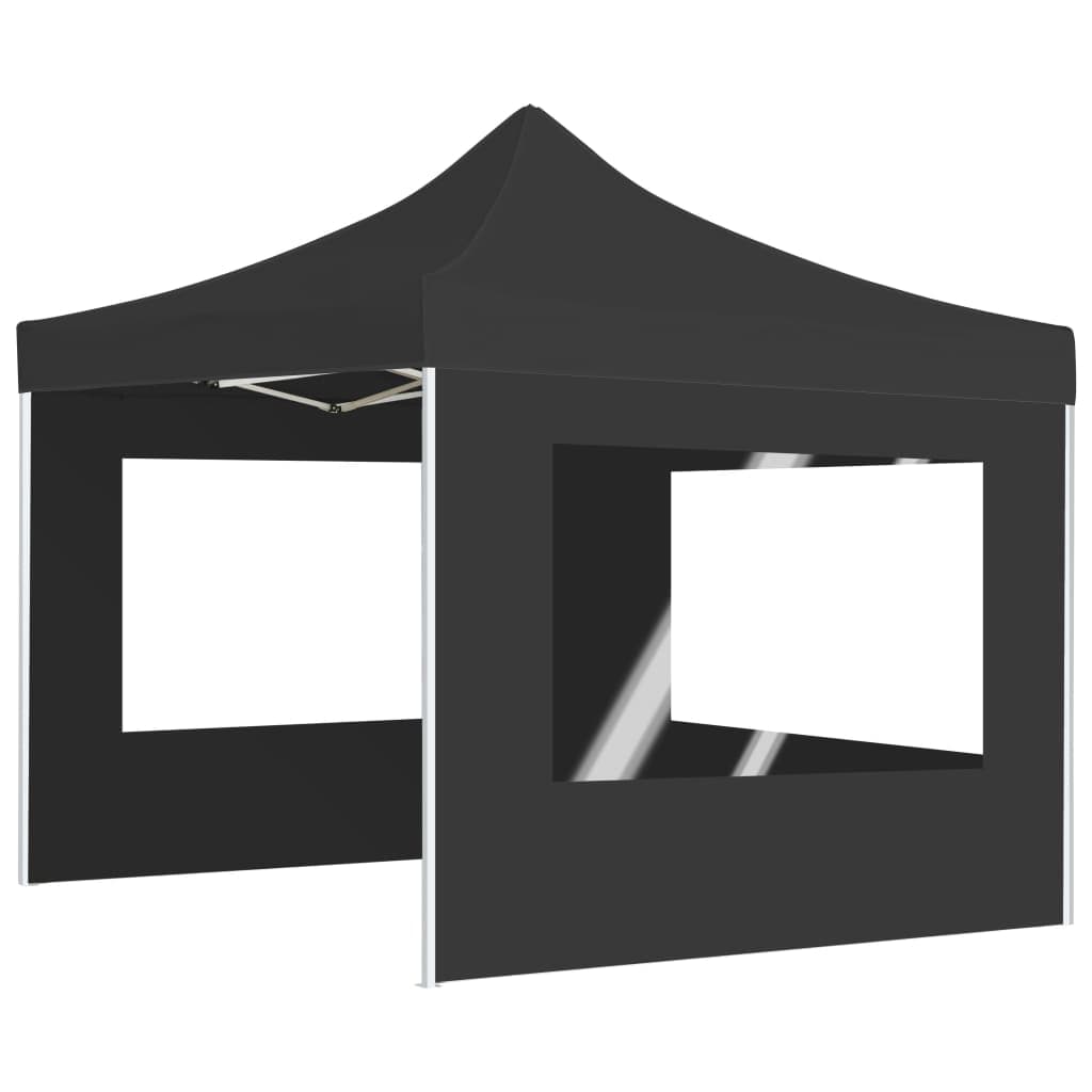 Gazebo Pieghevole Antracite in Tessuto Oxford con Pareti Alluminio  2x2 m in Gazebo Esplodia - Napoli, commercioVirtuoso.it