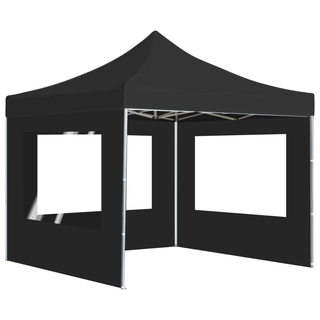 Gazebo Pieghevole Antracite in Tessuto Oxford con Pareti Alluminio  2x2 m in Gazebo Esplodia - Napoli, commercioVirtuoso.it