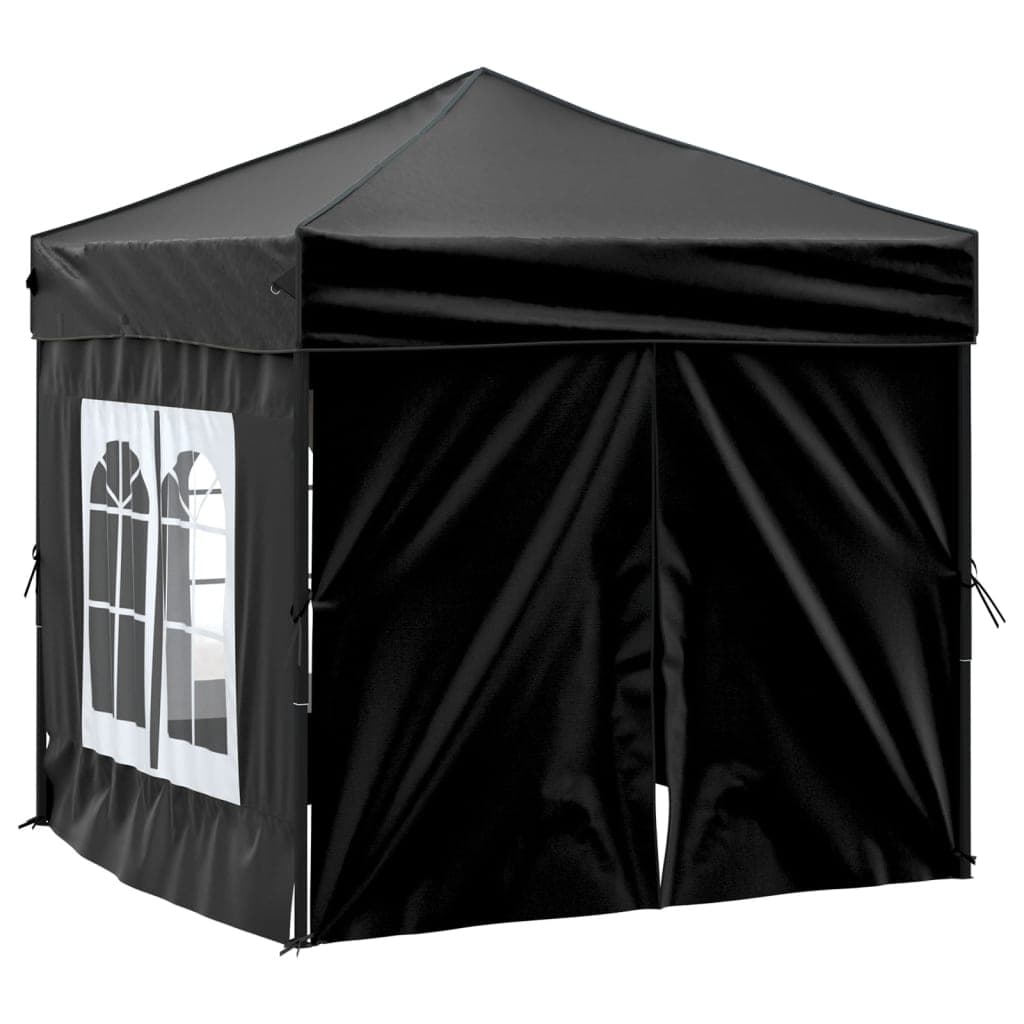 Tenda per Feste Nera Pieghevole con Pareti Laterali Tessuto Oxford 2x2 m in Gazebo Esplodia - Napoli, commercioVirtuoso.it