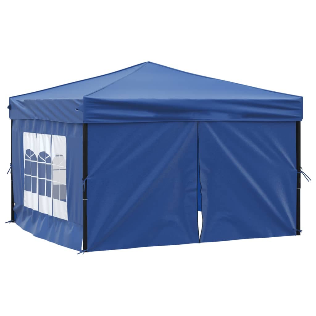 Tenda per Feste Blu Pieghevole con Pareti Laterali Telaio in Acciaio 3x3 m in Gazebo Esplodia - Napoli, commercioVirtuoso.it