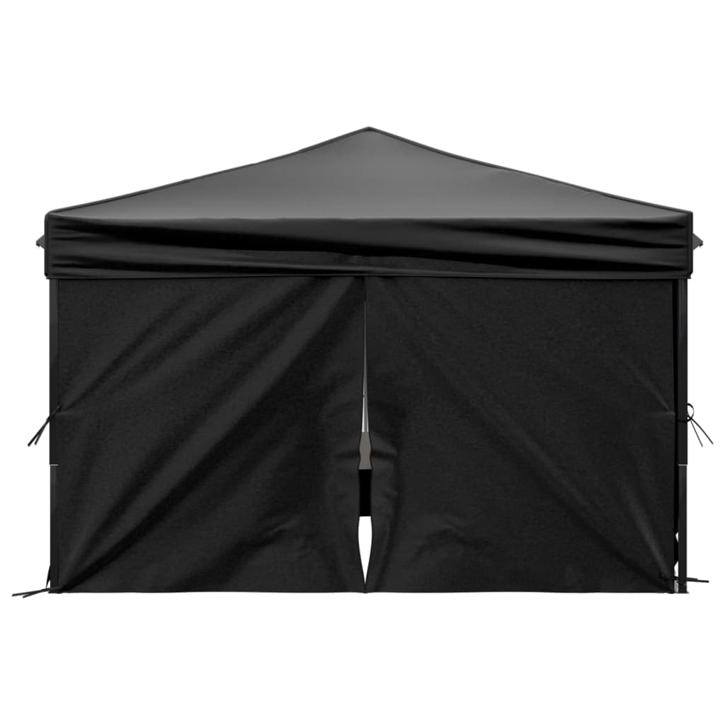 Tenda per Feste Nera Pieghevole con Pareti Laterali Telaio in Acciaio 3x3 m in Gazebo Esplodia - Napoli, commercioVirtuoso.it