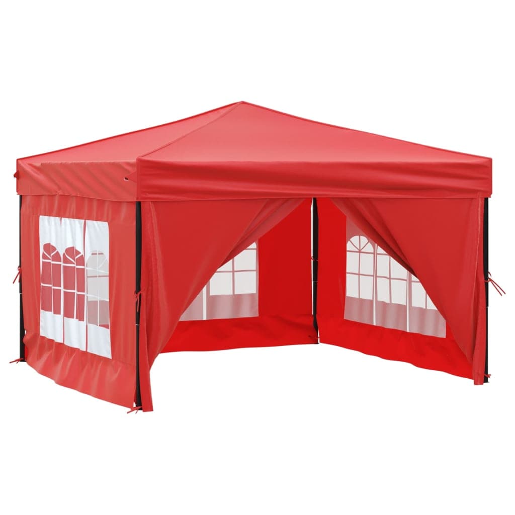 Tenda per Feste Rossa Pieghevole con Pareti Laterali Telaio in Acciaio 3x3 m in Tende per eventi e tendoni Esplodia - Napoli, commercioVirtuoso.it