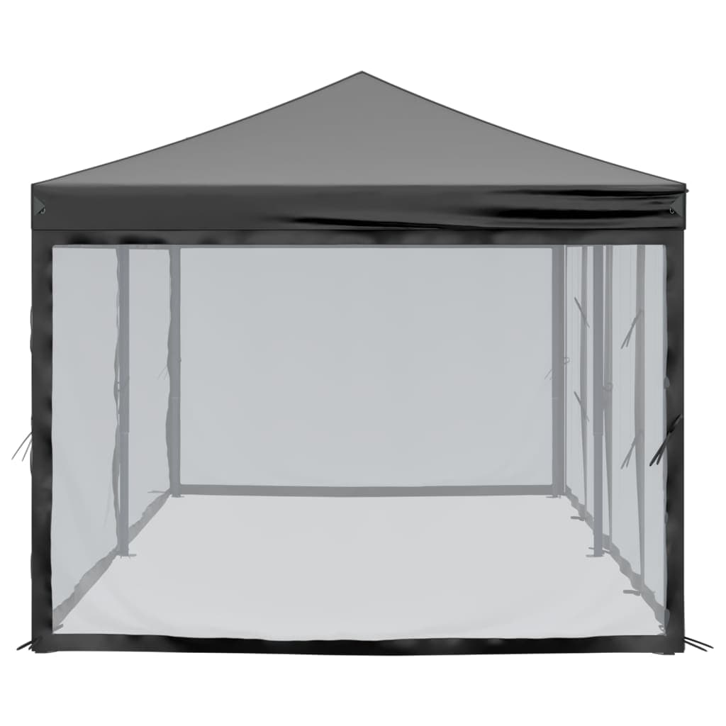 Tenda per Feste Nera Design Pieghevole con Pareti Laterali 3x6 m in Gazebo Esplodia - Napoli, commercioVirtuoso.it