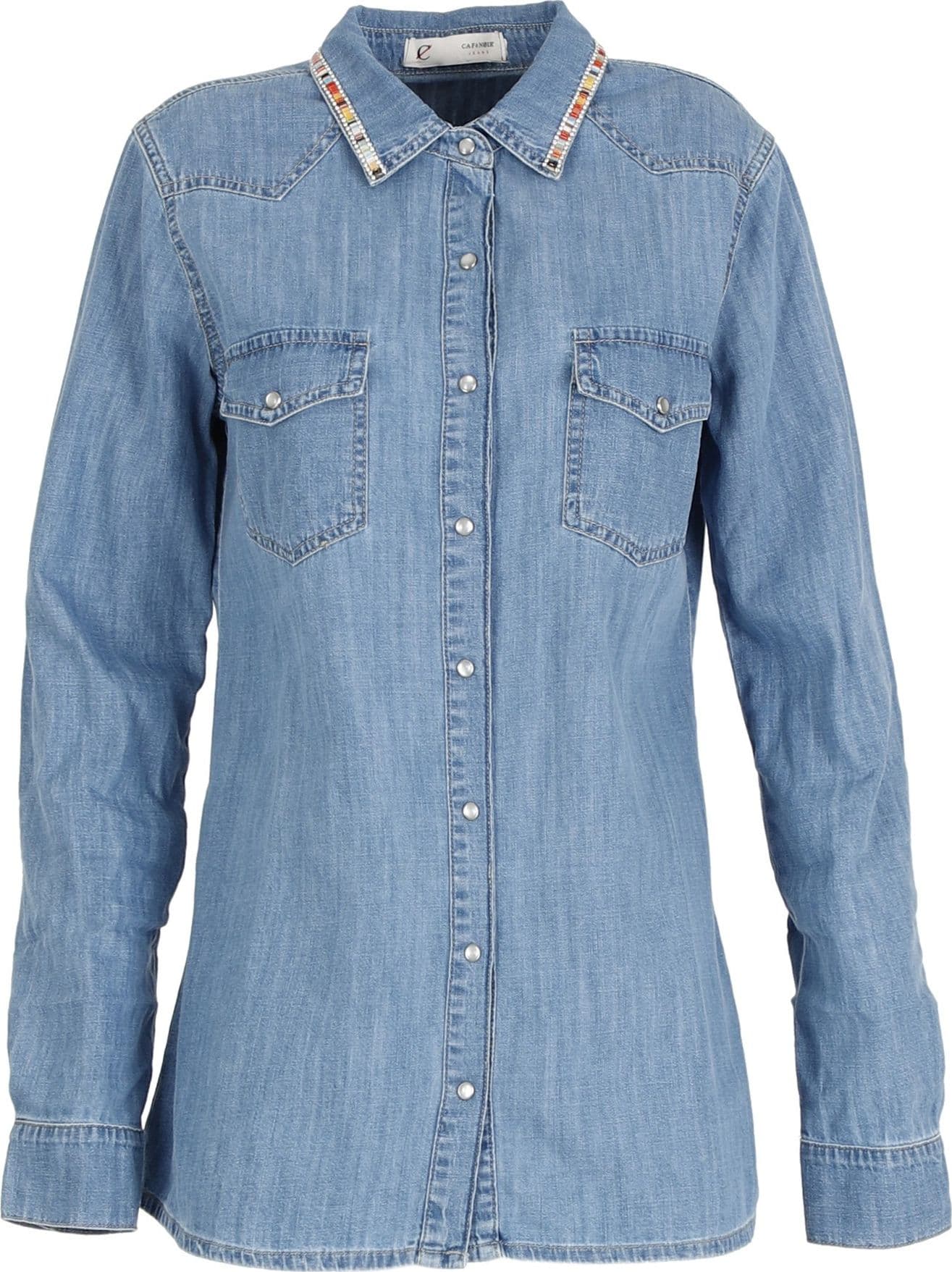 CAMICIA IN DENIM CHAMBRAY PASSAMANERIA