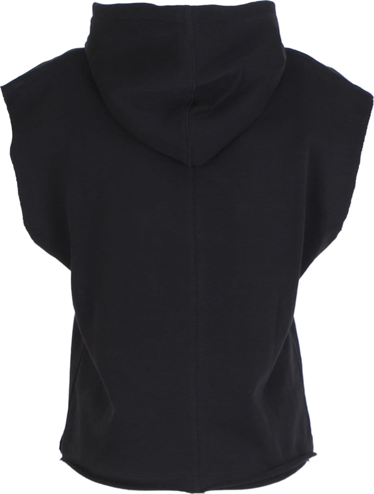 GILET CORTO CON CAPPUCCIO E LOGO RICAMATO in Felpe con cappuccio 3A Moda Mare Sport - Bellaria Igea Marina, commercioVirtuoso.it
