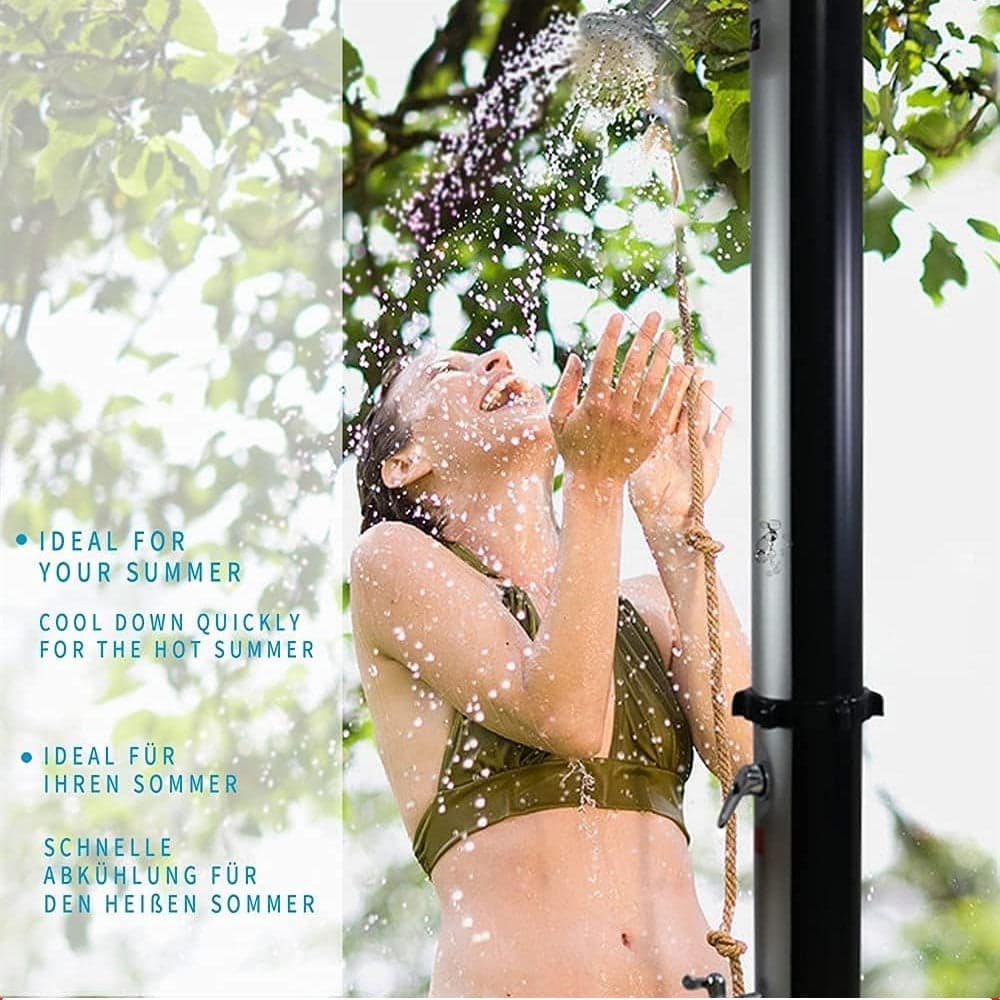 Doccia Solare da Giardino 20 LT con Lava Piedi e Miscelatore per Esterno Piscina in Docce da giardino Danyx - Casoria, commercioVirtuoso.it