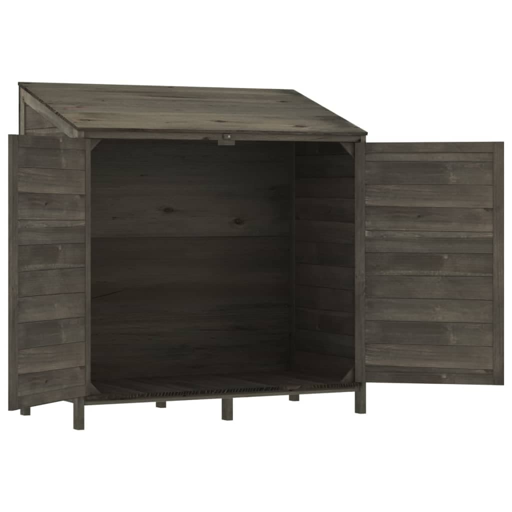 Capanno Porta Attrezzi da Giardino Antracite Legno Massello Robusto 102x52x112cm in Capanni Esplodia - Napoli, commercioVirtuoso.it