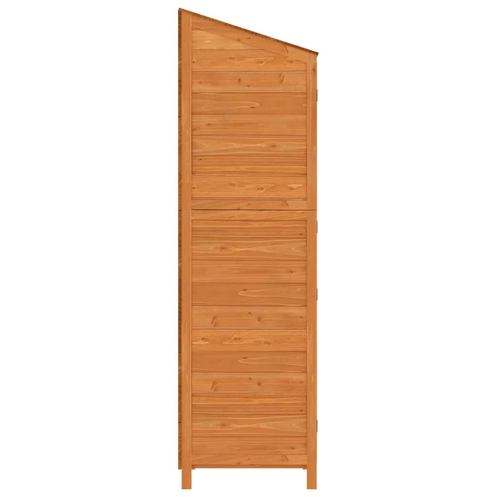 Capanno Porta Attrezzi da Esterno Marrone Legno Massello Abete 55x52x174,5 cm in Capanni Esplodia - Napoli, commercioVirtuoso.it