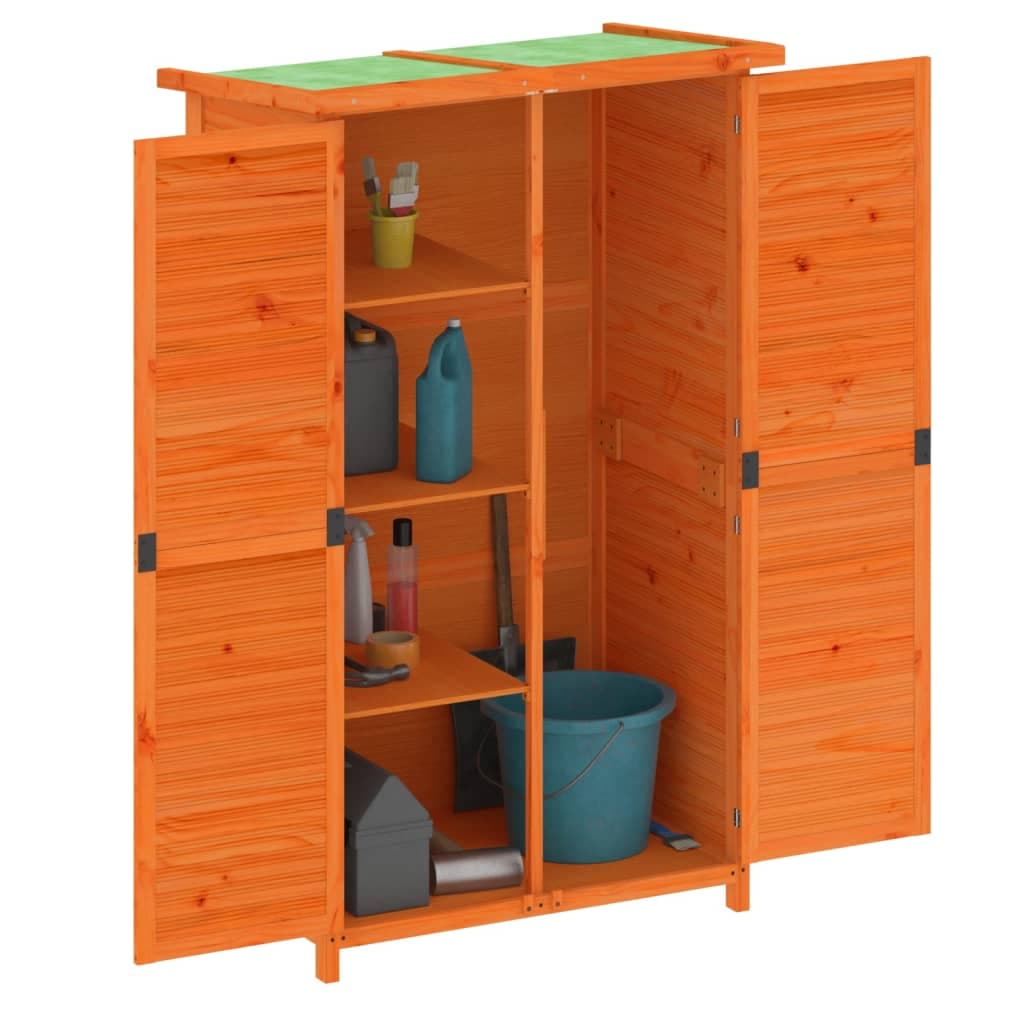 Rimessa Porta Attrezzi da Giardino Marrone Legno Massello di Pino  83x57x140 cm in Capanni Esplodia - Napoli, commercioVirtuoso.it
