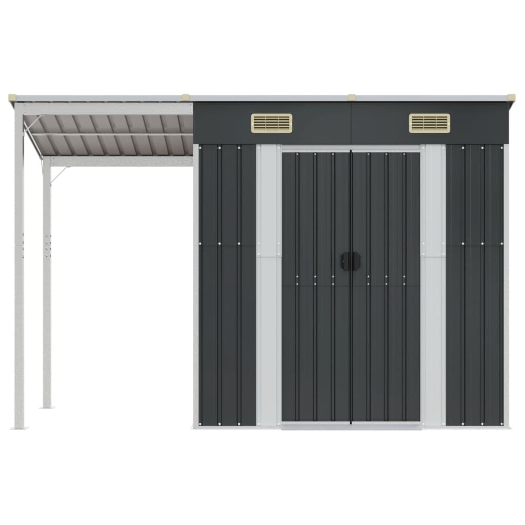 Capanno da Giardino Porta Attrezzi Antracite  Acciaio Zincato 277x110,5x181cm in Capanni Esplodia - Napoli, commercioVirtuoso.it