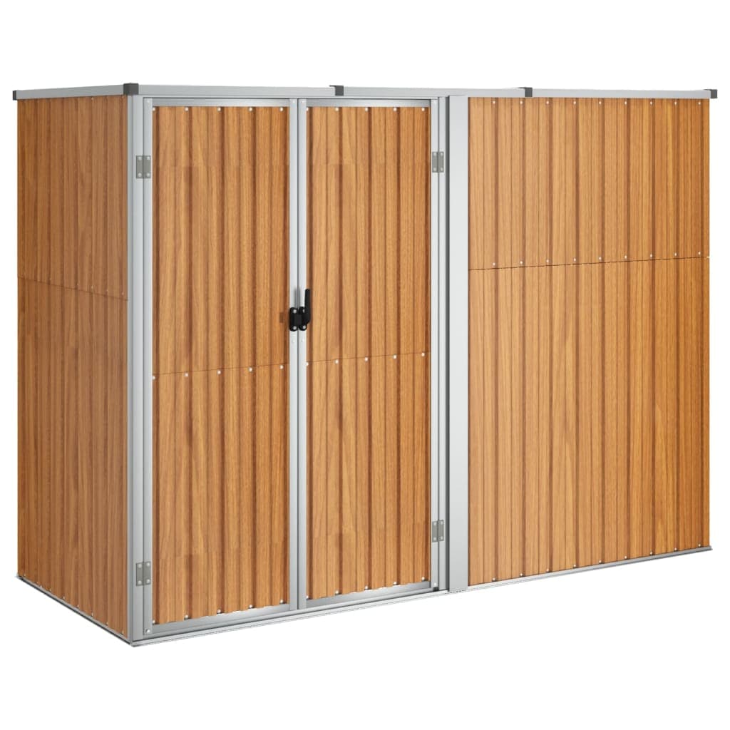 Capanno per Attrezzi Marrone in Acciaio Zincato Design Inclinato 225x89x161 cm in Capanni Esplodia - Napoli, commercioVirtuoso.it
