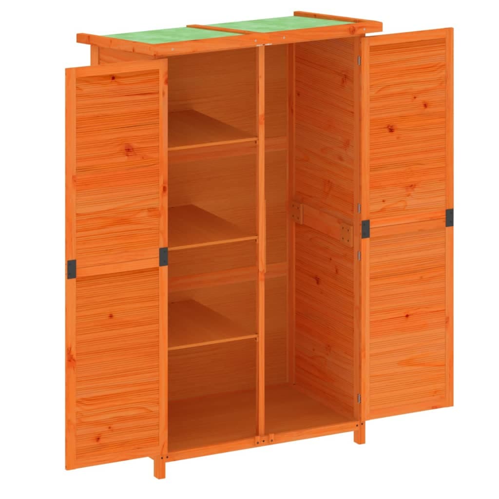 Rimessa Porta Attrezzi da Giardino Marrone Legno Massello di Pino  83x57x140 cm in Capanni Esplodia - Napoli, commercioVirtuoso.it