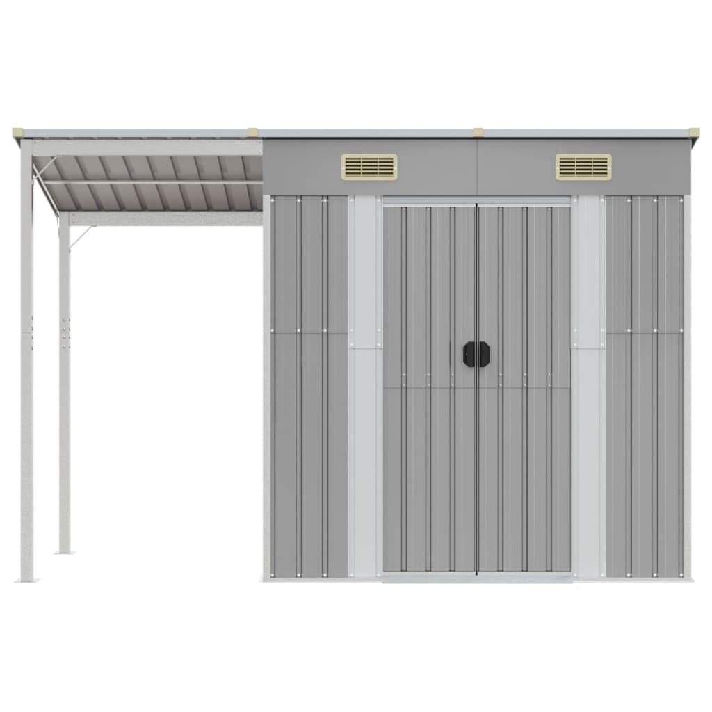 Capannone Porta Attrezzi Grigio Chiaro Acciaio Zincato Robusto 277x110,5x181cm in Capanni Esplodia - Napoli, commercioVirtuoso.it