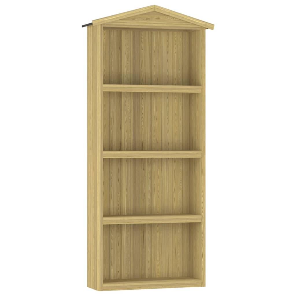 Capanno per Attrezzi da Giardino in Legno Pino Impregnato Verde 87x33x222cm