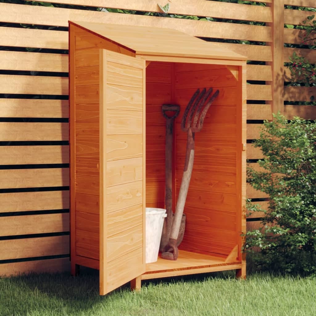 Capanno Porta Attrezzi da Giardino Marrone Legno Massello di Abete 55x52x112cm in Capanni Esplodia - Napoli, commercioVirtuoso.it