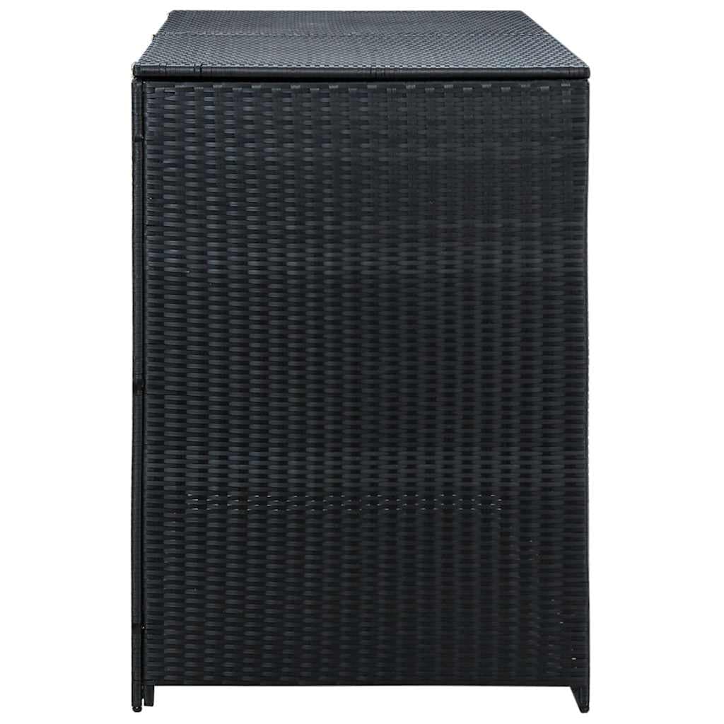 Copribidone Doppio per Spazzatura Polyrattan  + Acciaio Nero 148x80x111 cm in Sistemi di contenitori per raccolta differenziata Esplodia - Napoli, commercioVirtuoso.it