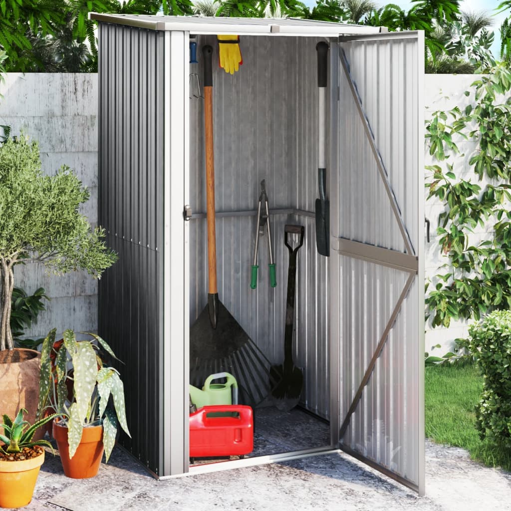 Capanno Porta Attrezzi da Giardino Grigio in Acciaio Zincato 118,5x97x209,5 cm in Capanni Esplodia - Napoli, commercioVirtuoso.it