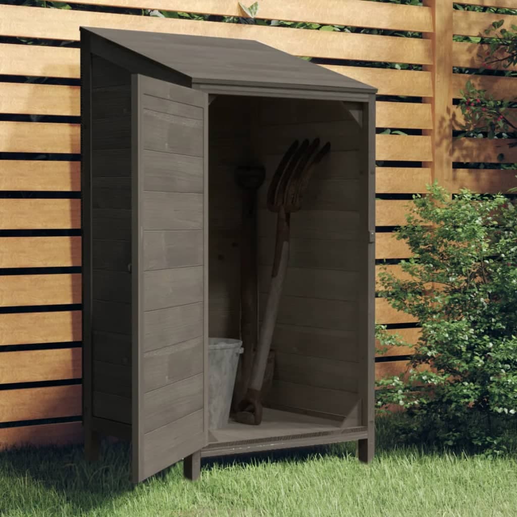 Capanno Porta Attrezzi da Giardino Antracite Legno Massello di Abete 55x52x112cm in Capanni Esplodia - Napoli, commercioVirtuoso.it
