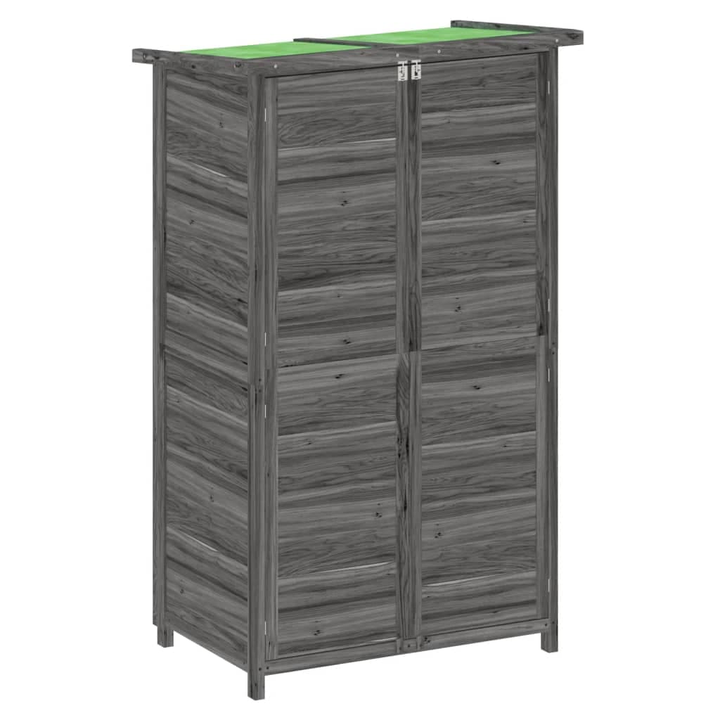 Rimessa per Attrezzi da Giardino Grigia in Legno Tetto Spiovente 83x57x140 cm in Capanni Esplodia - Napoli, commercioVirtuoso.it