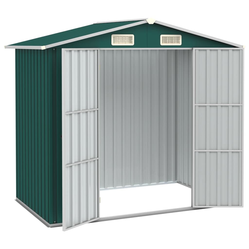 Box da Capanno Porta attrezzi Verde in Acciaio Zincato Resistente 205x129x183 cm in Capanni Esplodia - Napoli, commercioVirtuoso.it