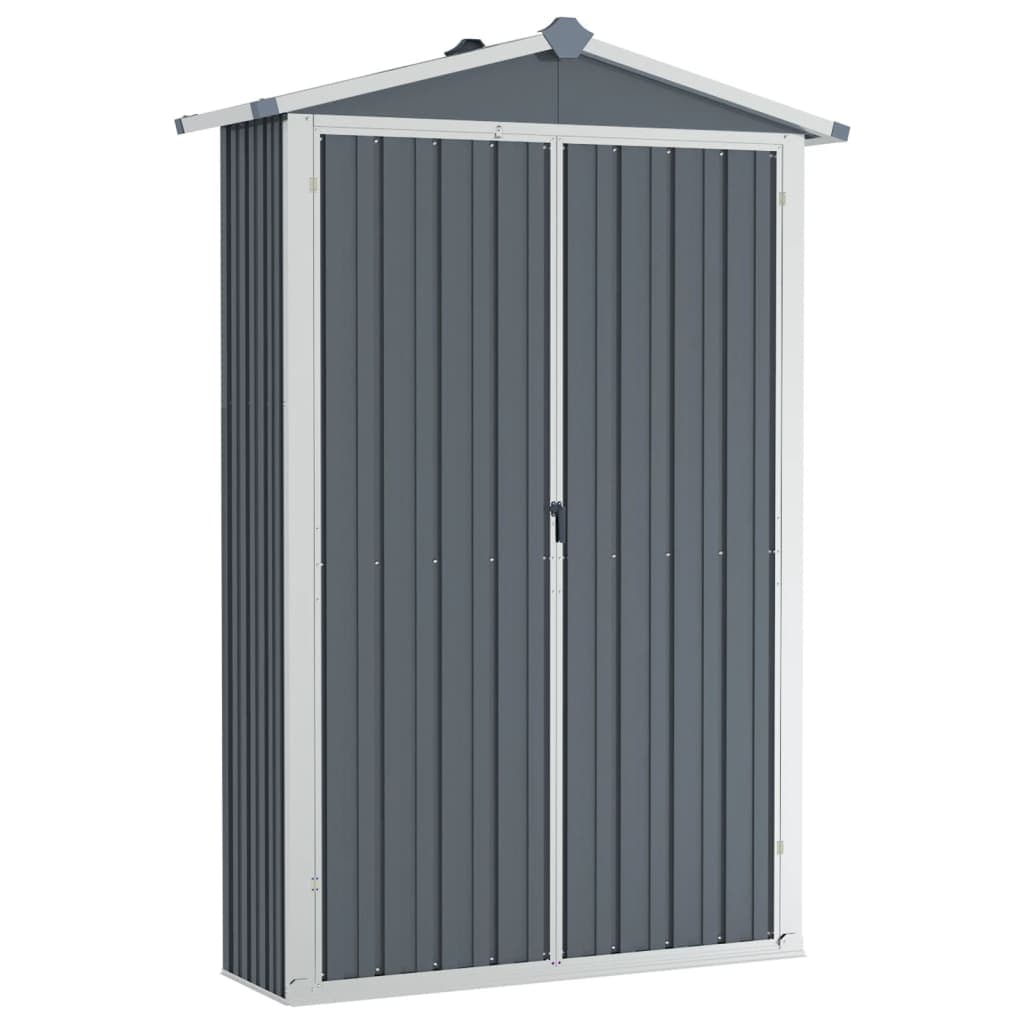 Box Capanno da Giardino Porta Attrezzi  Grigio in Acciaio Zincato 116x45x175 cm in Capanni Esplodia - Napoli, commercioVirtuoso.it