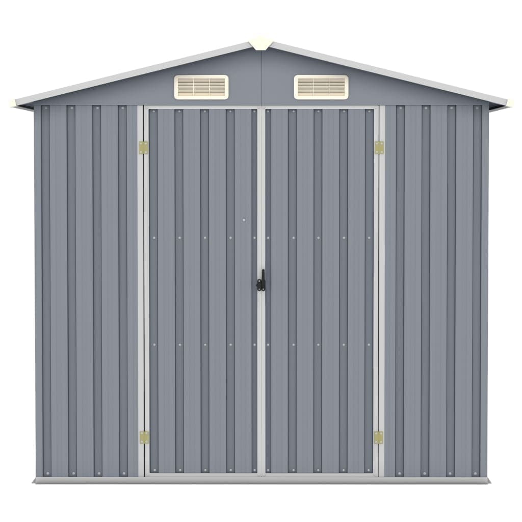 Porta Attrezzi da Giardino Grigio in Acciaio Zincato Resistente 205x129x183cm in Capanni Esplodia - Napoli, commercioVirtuoso.it