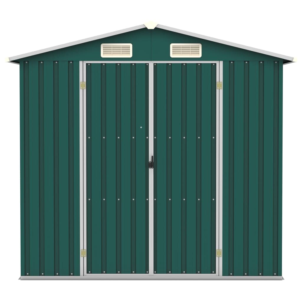 Box da Capanno Porta attrezzi Verde in Acciaio Zincato Resistente 205x129x183 cm in Capanni Esplodia - Napoli, commercioVirtuoso.it