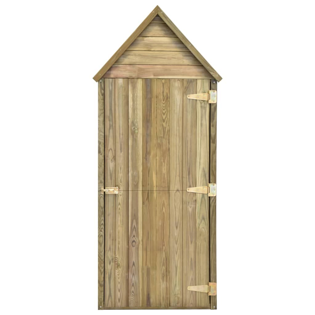 Casetta Porta Attrezzi Giardino con Porta in Pino Impregnato 69,5x32x178 cm in Capanni Esplodia - Napoli, commercioVirtuoso.it