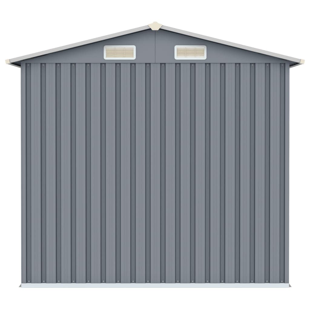 Porta Attrezzi da Giardino Grigio in Acciaio Zincato Resistente 205x129x183cm in Capanni Esplodia - Napoli, commercioVirtuoso.it