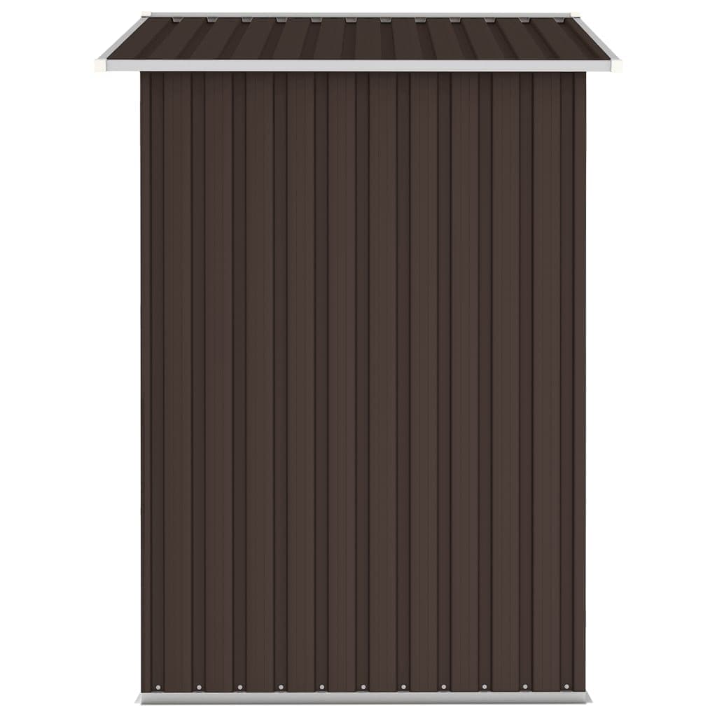 Capanno per Attrezzi da Giardino Marrone Acciaio Design Inclinato 205x129x183 cm in Capanni Esplodia - Napoli, commercioVirtuoso.it
