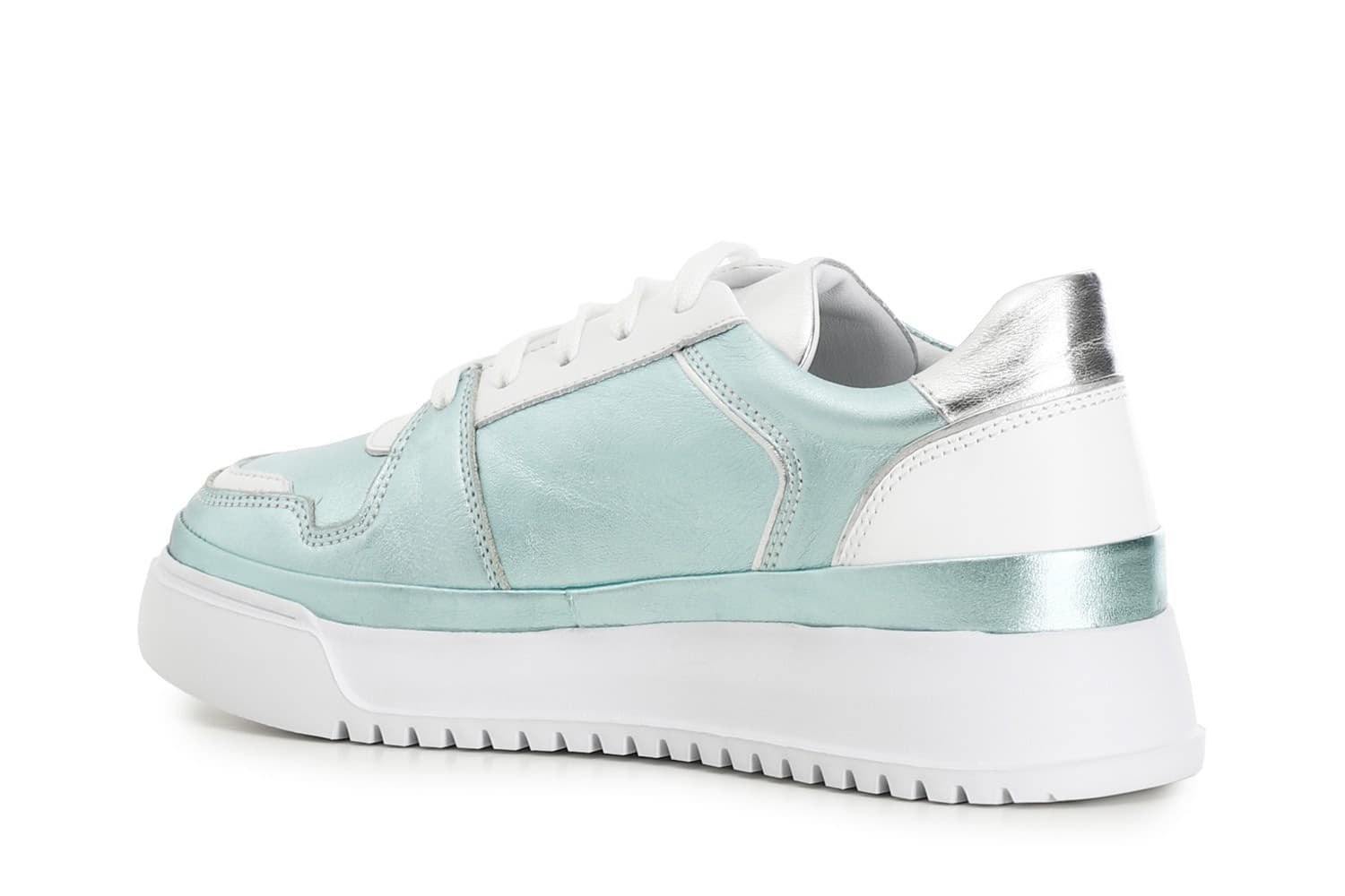SNEAKERS IN PELLE METALLIZZATA CON LOGOIN RILIEVO in Sneaker casual 3A Moda Mare Sport - Bellaria Igea Marina, commercioVirtuoso.it