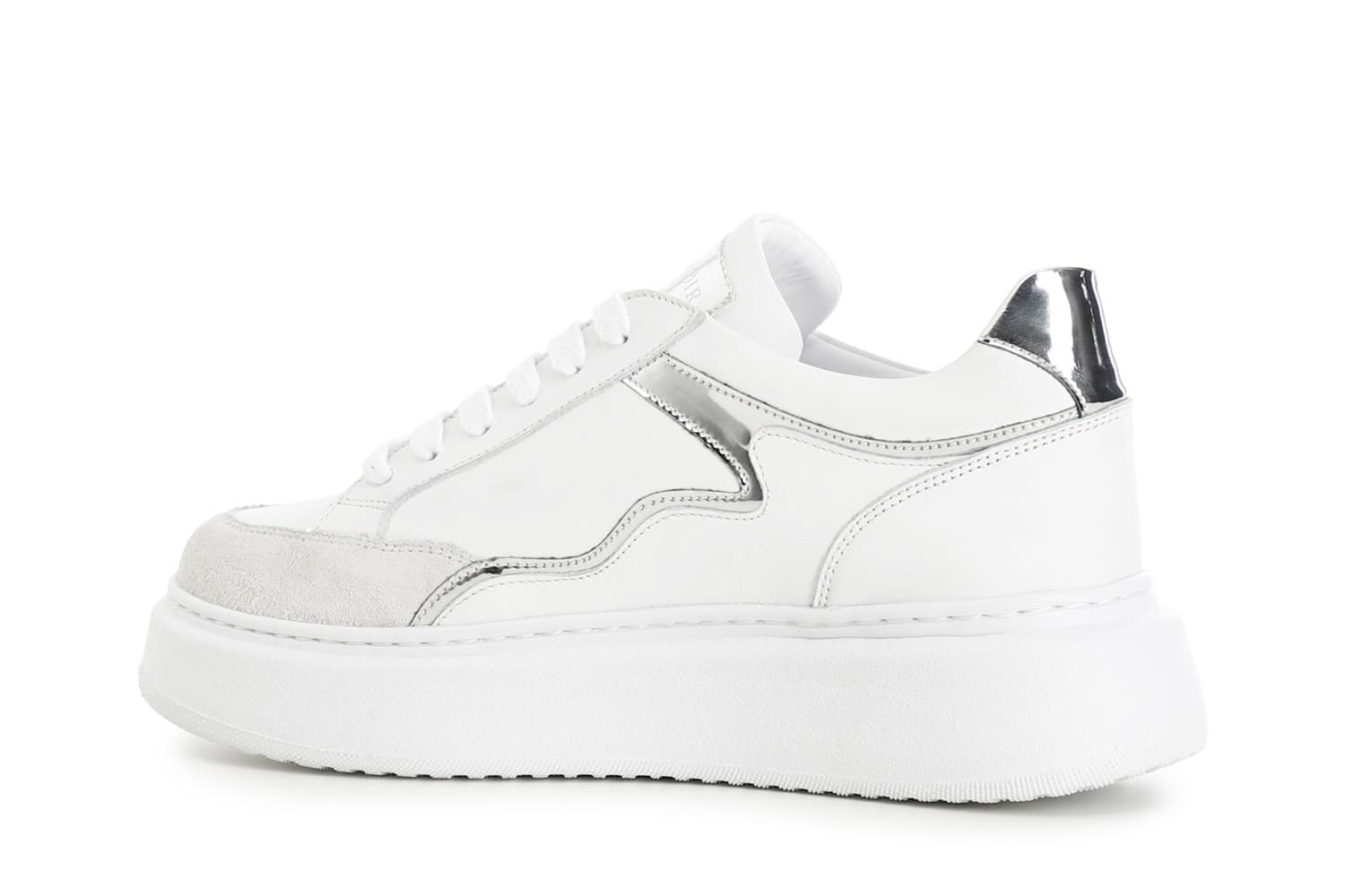 SNEAKERS IN PELLE CON DETTAGLIO SPECCHIO in Sneaker casual 3A Moda Mare Sport - Bellaria Igea Marina, commercioVirtuoso.it