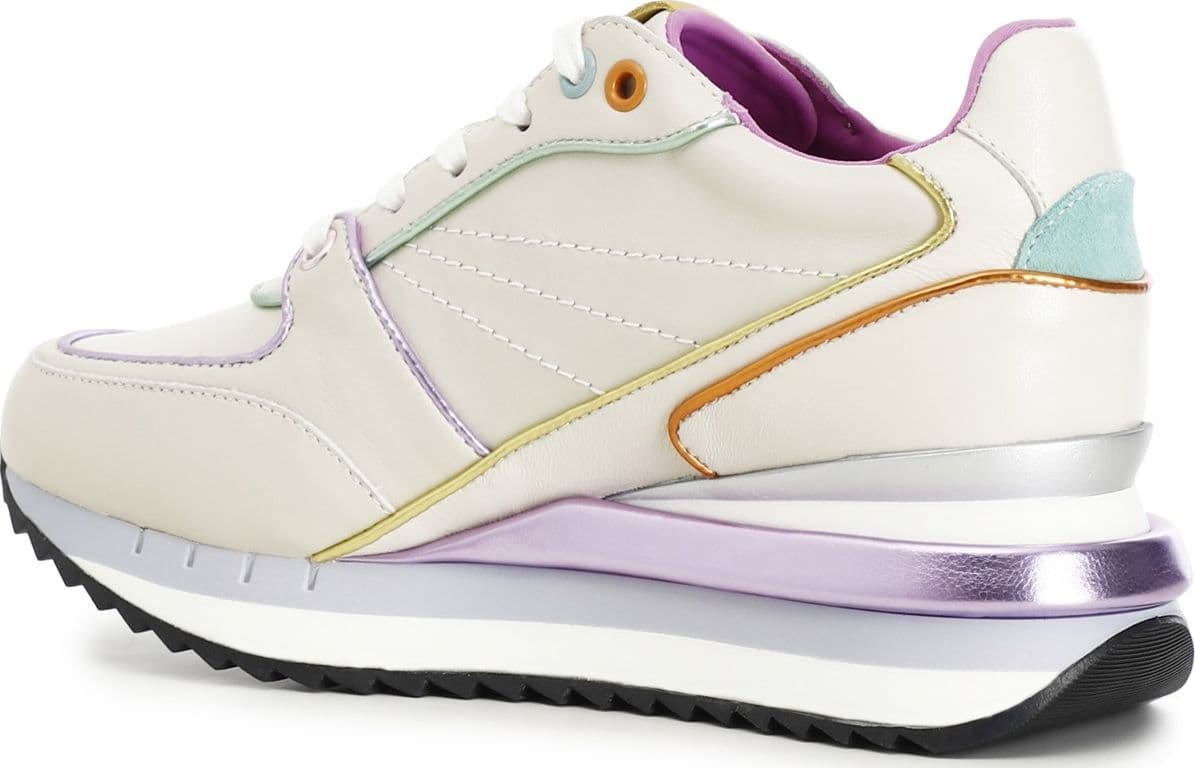 SNEAKERS IN PELLE CON PROFILI COLORATI in Sneaker casual 3A Moda Mare Sport - Bellaria Igea Marina, commercioVirtuoso.it