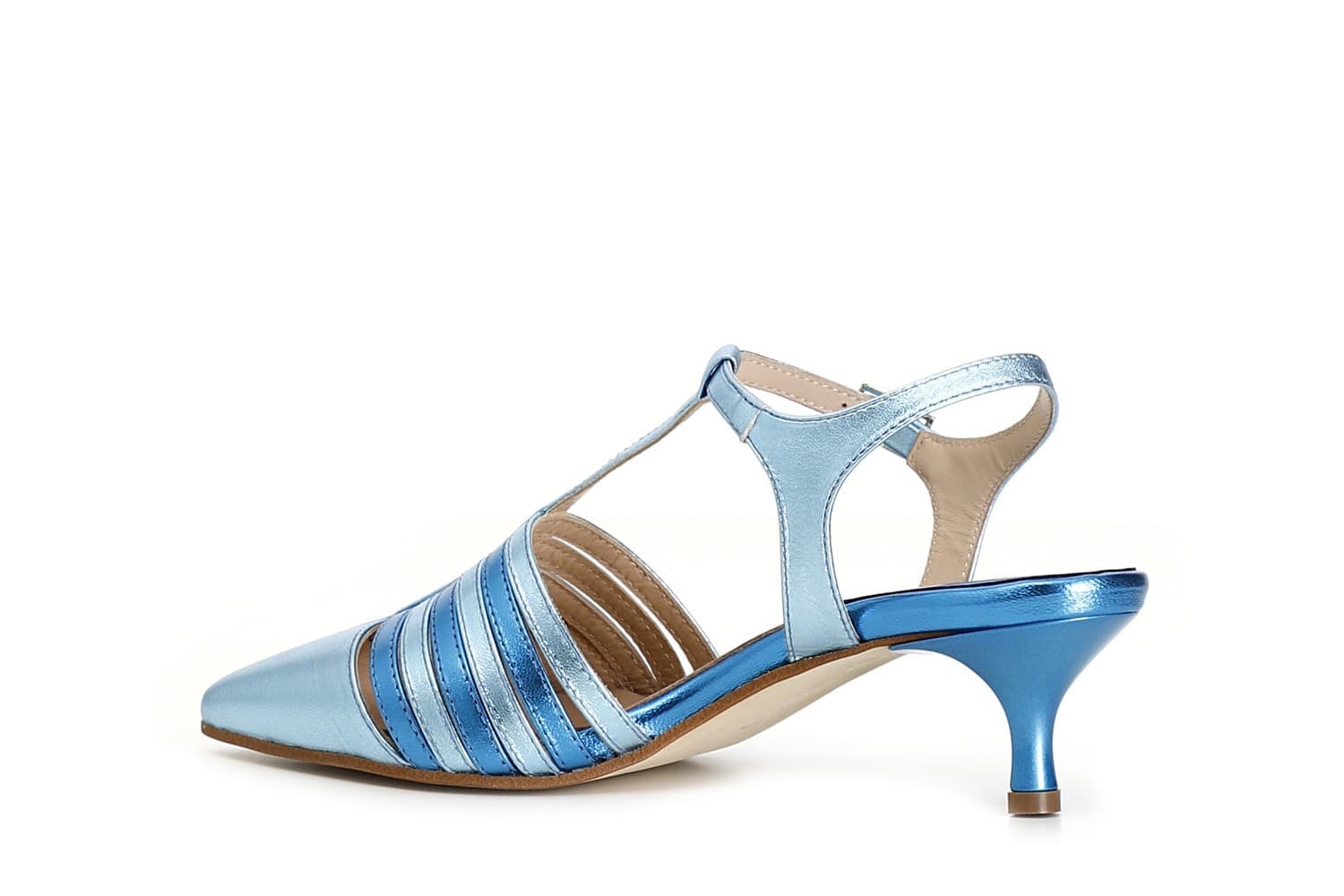 SCARPE GILDA APERTE DIETRO IN PELLE METALLIZZATA in Sandali moda 3A Moda Mare Sport - Bellaria Igea Marina, commercioVirtuoso.it