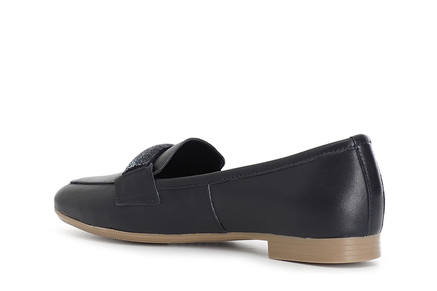MOCASSINO IN PELLE CON PASSANTE IN MICROSTRASS in Loafer e mocassini 3A Moda Mare Sport - Bellaria Igea Marina, commercioVirtuoso.it